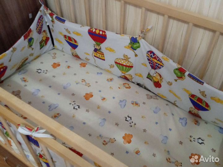 Бортики в детскую кроватку