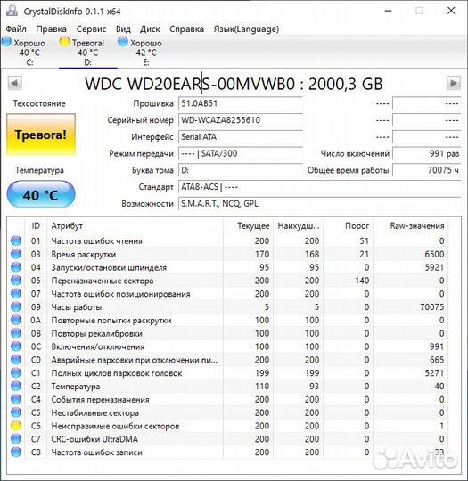 Жесткий диск 2 тб WD Green