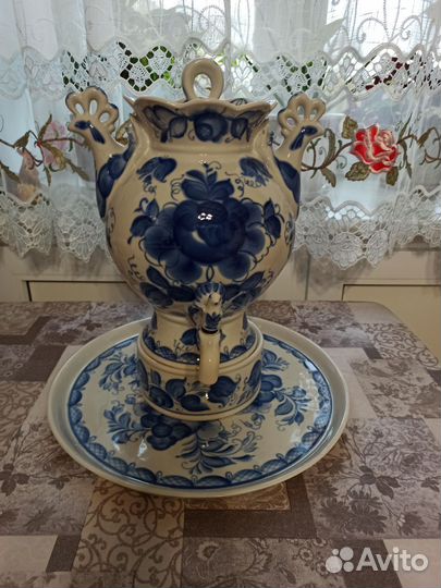 Самовар электрический гжель