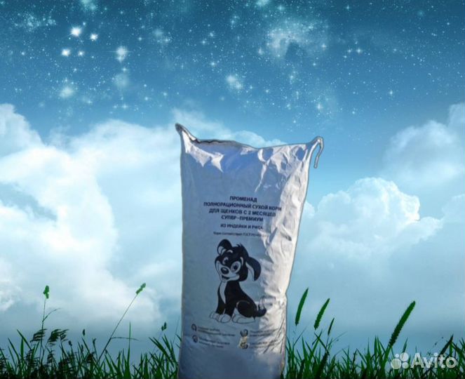 Корм Променад для щенков средне-крупных пород