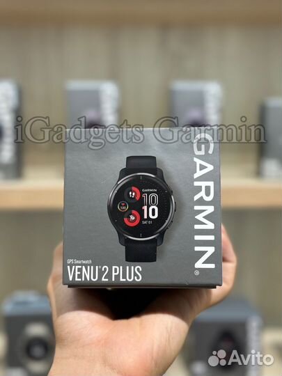 Garmin venu 2 plus черные с серым безелем