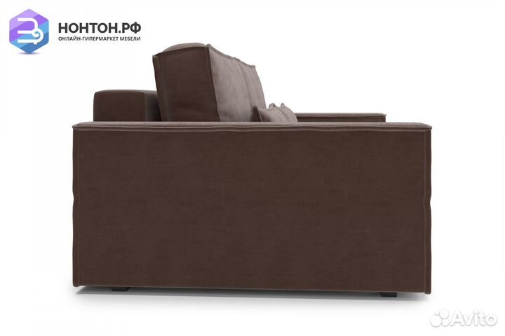 Диван тик-так Сохо 3-х местный коричневый