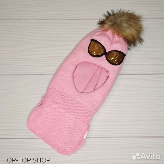 Новая Шапка шлем зима для девочки