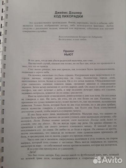 Код Лихорадки. Бегущий в лабиринте