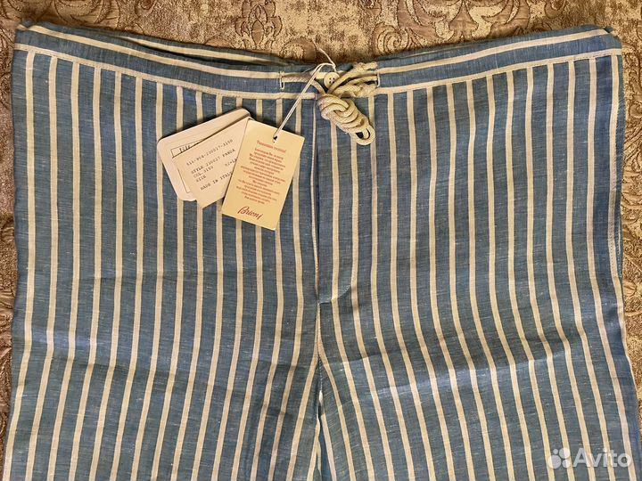 Льняные брюки Brioni (оригинал), 50-54 размер, New