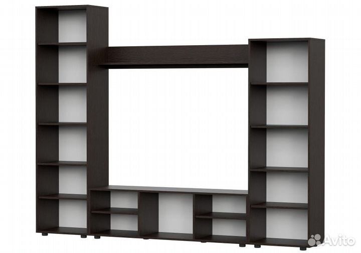 Готовые гостиные Fang венге - белый глянец