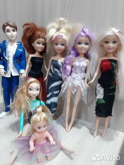 Барби кены русалки машина лоты