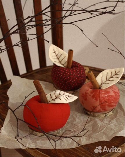 Игольница текстильное яблоко