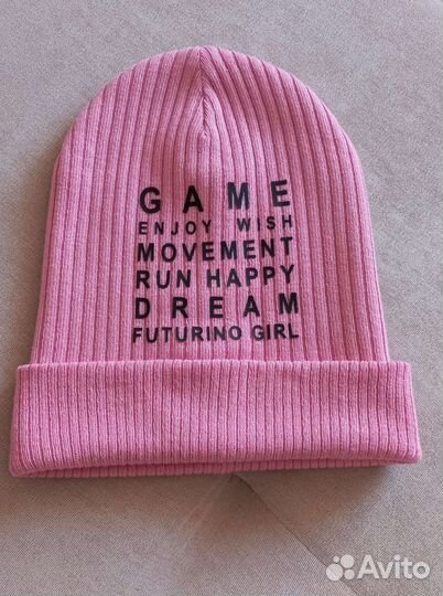 Шапка для девочки 7-9 лет