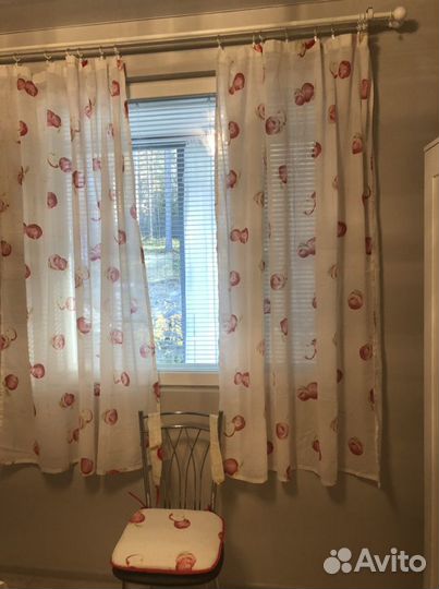Шторы+4 подушки на стулья