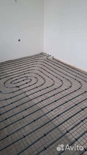 Монтаж тёплых полов отопление в частном доме