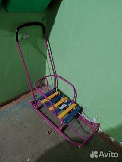 Детские санки с колесами