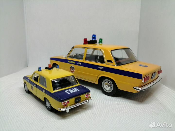 Модель ваз-21018 «Жигули» гаи в масштабе 1:24
