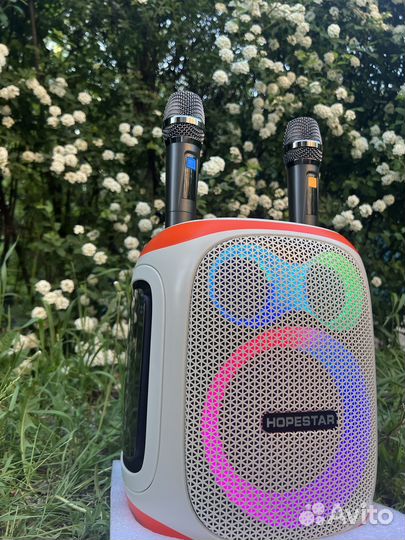 Bluetooth колонка 120ватт+2 микрофона