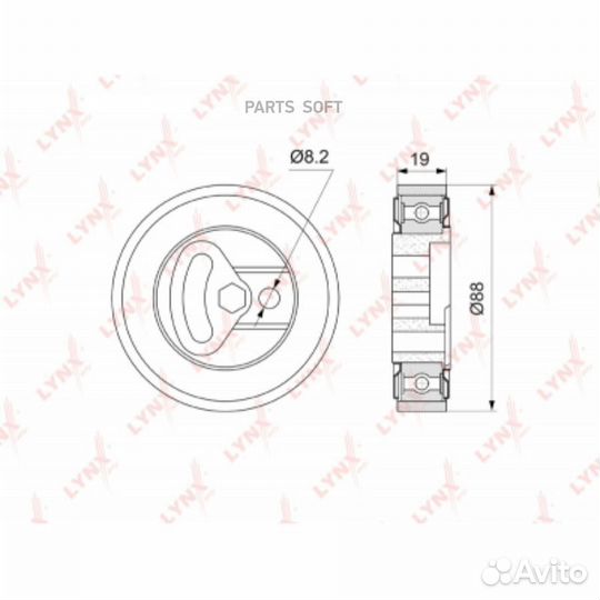 Lynxauto PB5073 Ролик натяжной приводного ремня