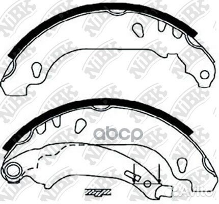 Колодки тормозные барабанные renault logan 1.4