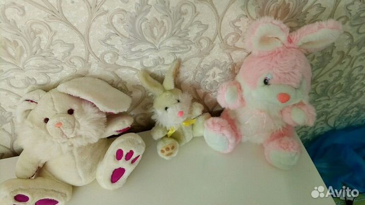 Мягкие игрушки Собака Заяц Обезьяна