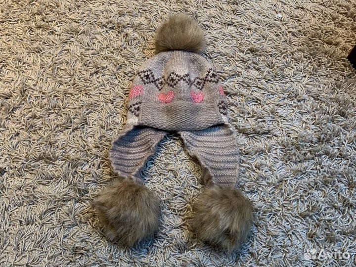 Шапка для девочки 9-11 лет зимняя