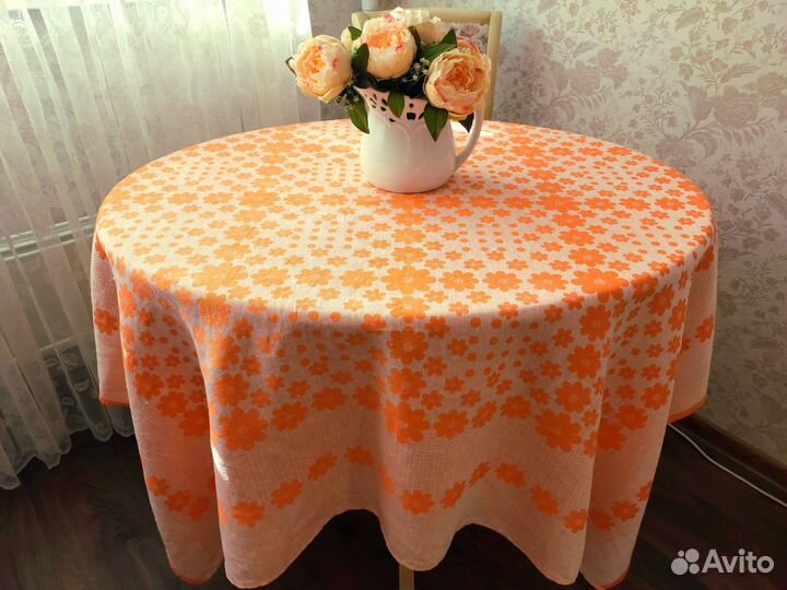 Скатерть льняная СССР