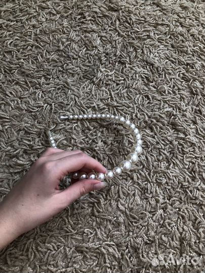 Ободок для волос из жемчужинок