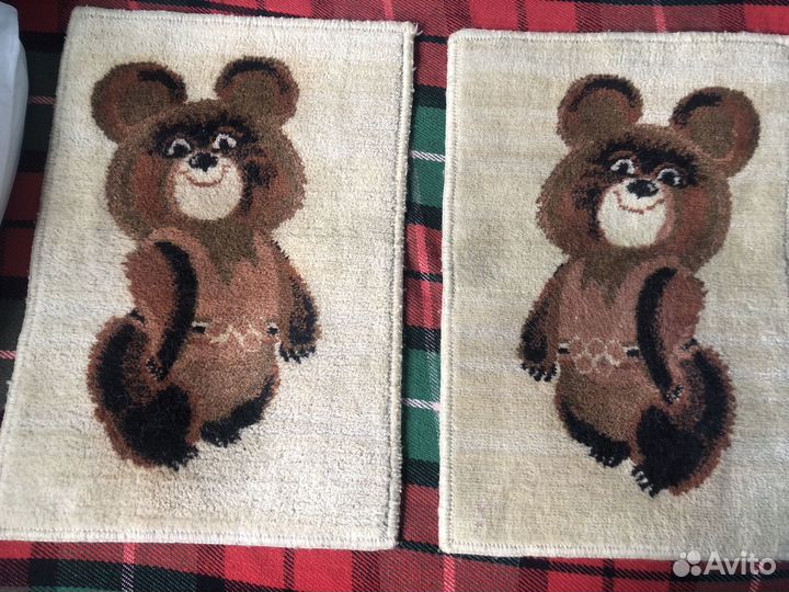 Коврик шерстяной Олимпийский Мишка