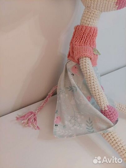 Игрушка вязаная Жираф