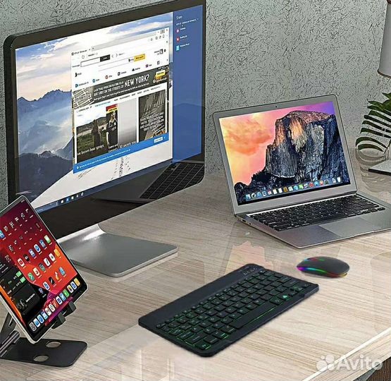 Клавиатура беспроводная RGB + мышь