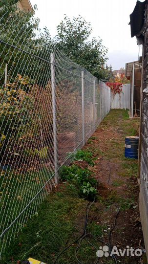 Забор из сетки рабицы с гарантией от производителя