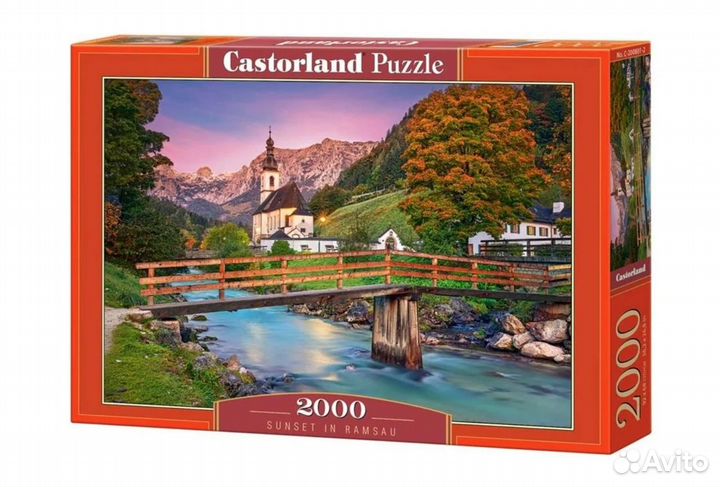 Пазлы 2000 Закат в Рамзау C-200801 411361