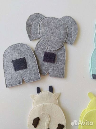 Развивающие игрушки панно ростомер фетр