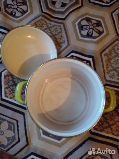 Кастрюля эмалированная