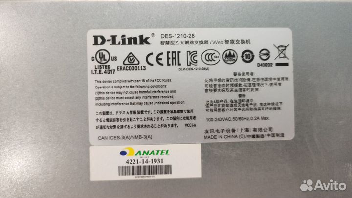 Управляемый коммутатор D-Link DES-1210-28