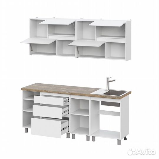 Модульная кухня Одри 2 м. Комплект 1