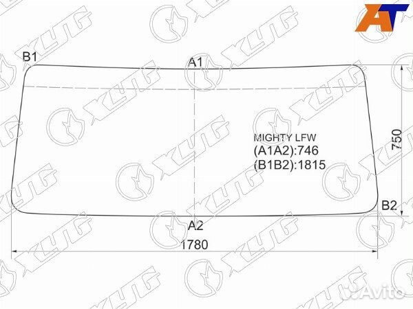 Стекло лобовое hyundai HD75