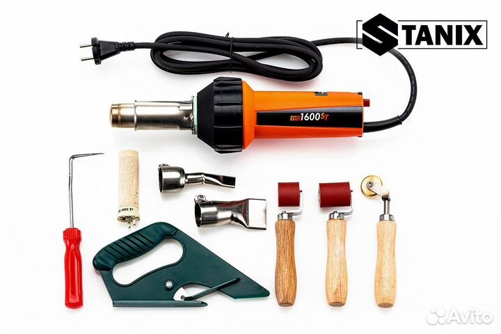 Фен stanix EVO 1600ST комплект для сварки кровли