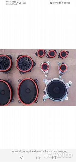 Штатные калонки и магнитола на хайлендер