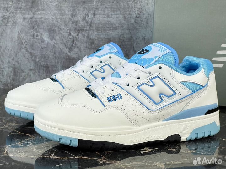 New Balance 550 UNC White University Blue