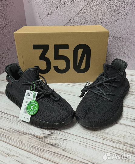 Кроссовки мужские Adidas yeezy 350 V2 Black