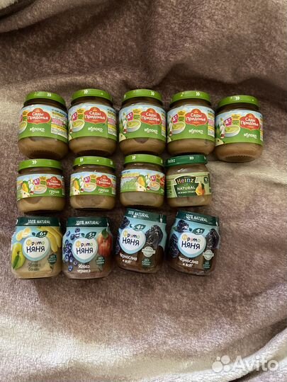 Детское питание- деткие фруктовые пюре