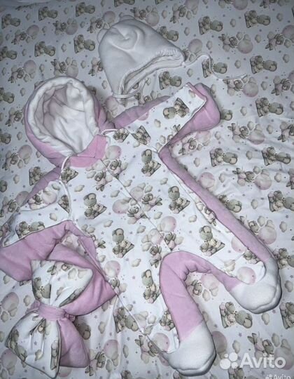 Конверт на выписку зимний для девочки