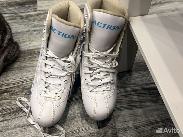 Коньки фигурные action
