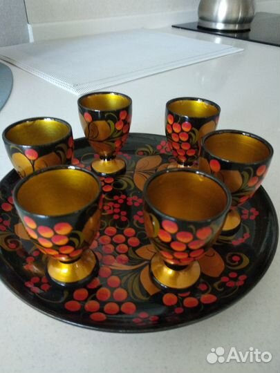 Хохлома. Набор для вина