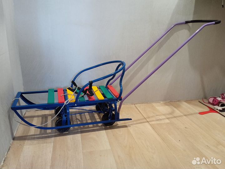 Детские санки с колесами