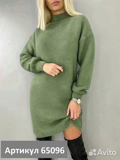 Платье вязанное