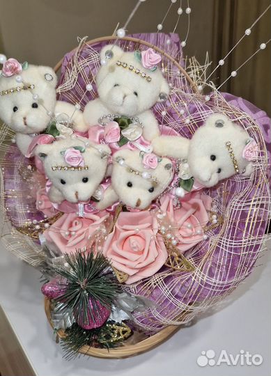 Букет из мягких игрушек 