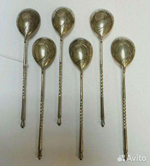Антиквариат. Серебряные ложки 1899-1908г