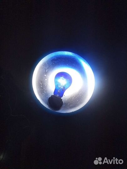 Синяя лампа рефлектор минина рабочая