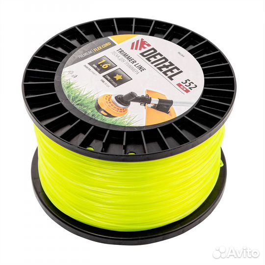 Леска для триммеразвезда, 1,6мм х 552м, на DIN кат