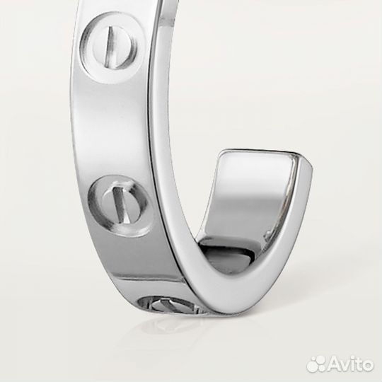 Серьги Cartier Love Белое золото Ref. B8028900