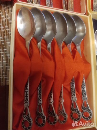 Ложки чайные и кофейные мельхиоровые СССР